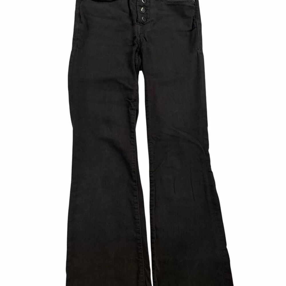 Good American black flare jeans